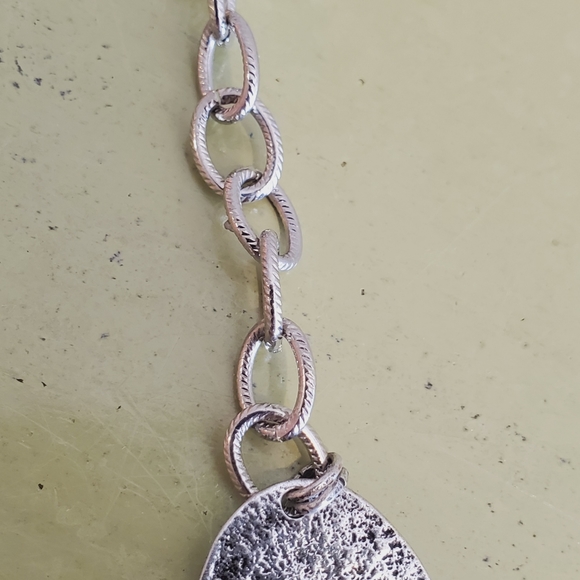 Artsy silver whimsical real natural shell silver dangle necklace statement uniqu - Picture 11 of 14